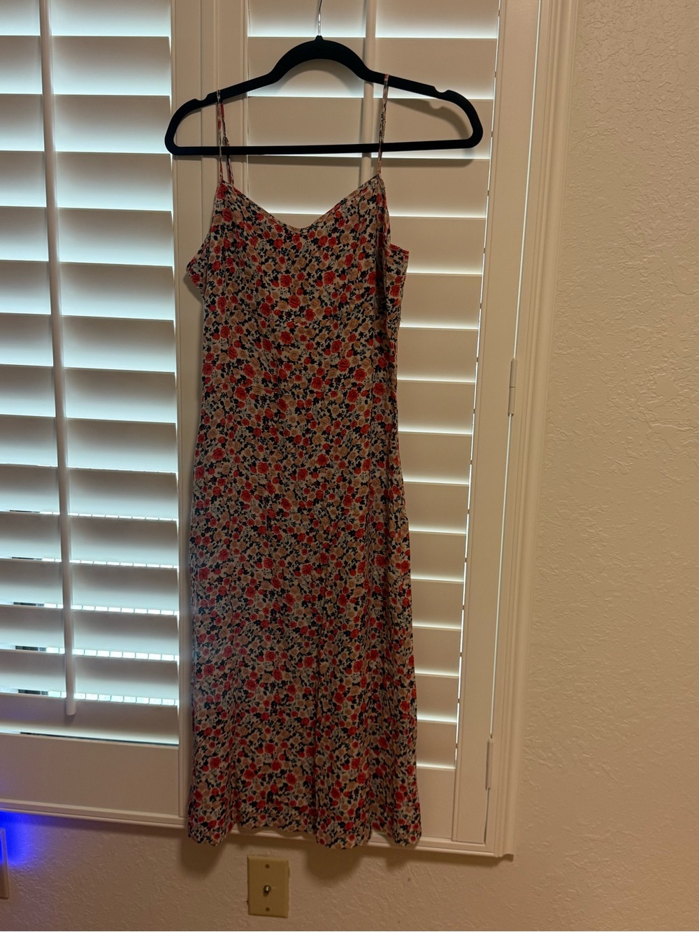 Rouje Chantal Red Floral Slip Midi Dress